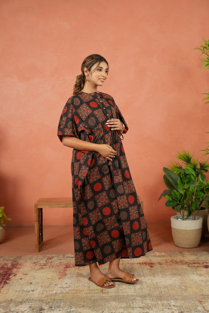 Rustic Mandala Maternity & Nursing Kaftan