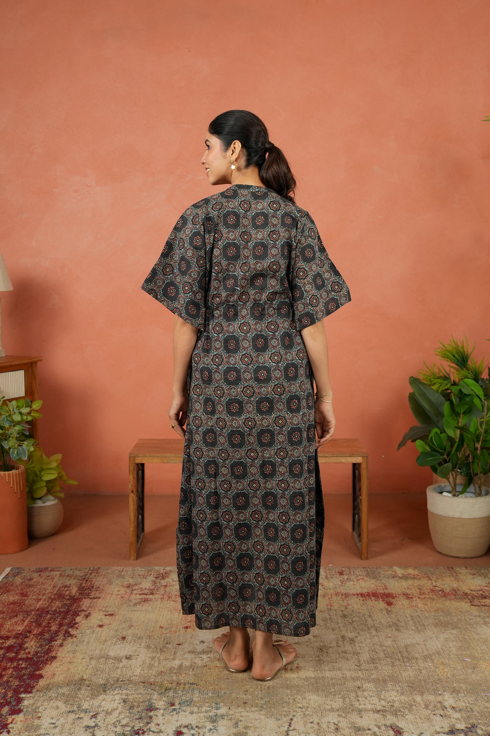Boho Geometry Maternity & Nursing Kaftan
