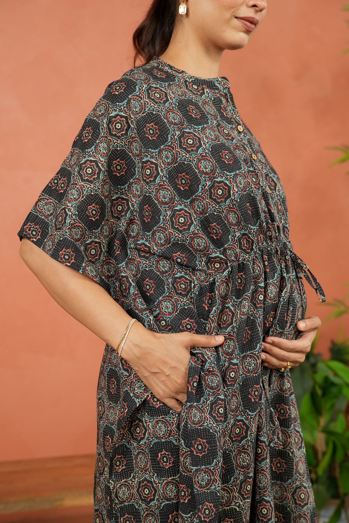 Boho Geometry Maternity & Nursing Kaftan