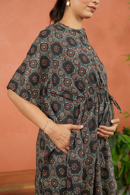 Boho Geometry Maternity & Nursing Kaftan