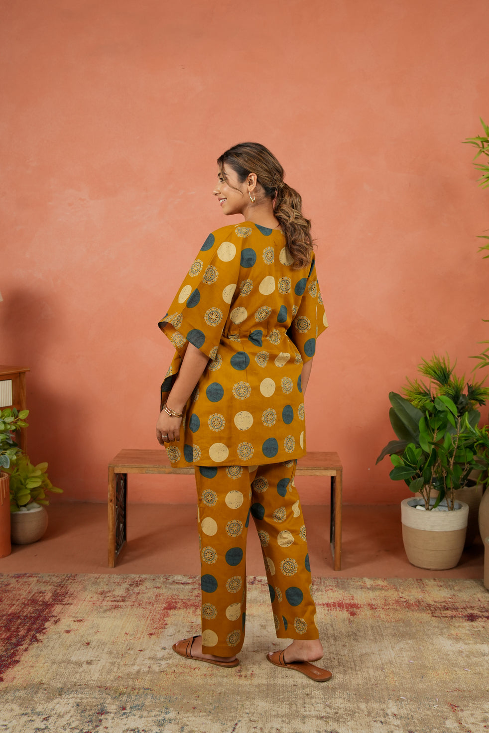 Earthy Medallions Maternity & Nursing Co-ord