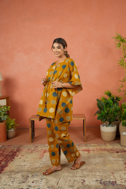 Earthy Medallions Maternity & Nursing Co-ord