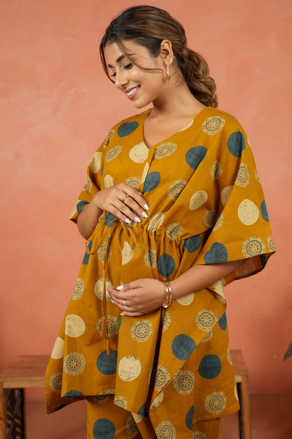 Earthy Medallions Maternity & Nursing Co-ord