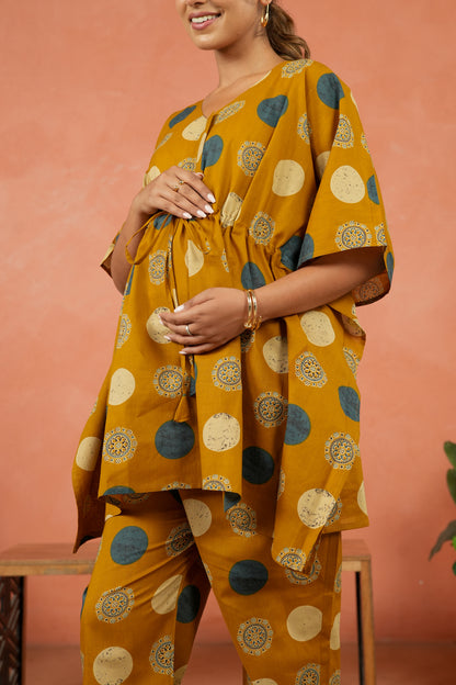 Earthy Medallions Maternity & Nursing Co-ord