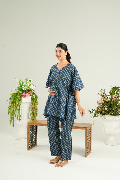 Indigo Bloomlet  Maternity & Nursing Co-ord