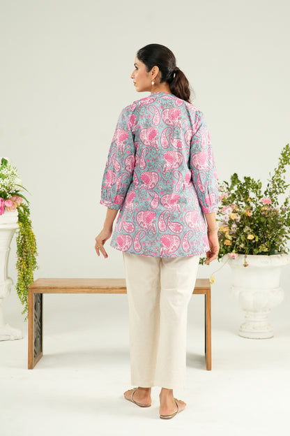 Blooming Paisley Maternity & Nursing Top