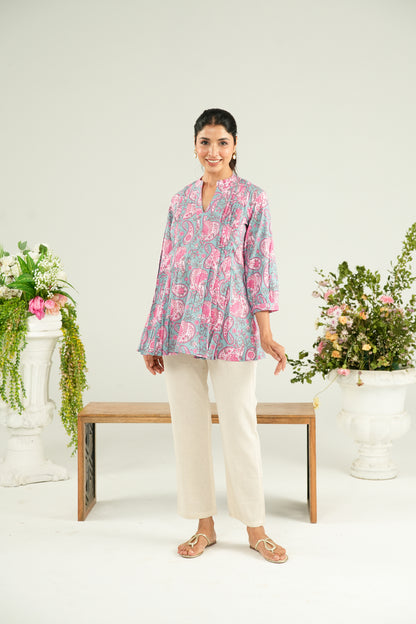 Blooming Paisley Maternity & Nursing Top