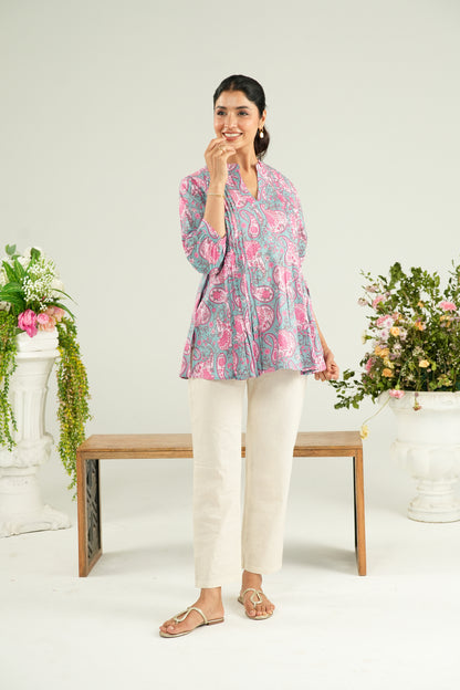 Blooming Paisley Maternity & Nursing Top