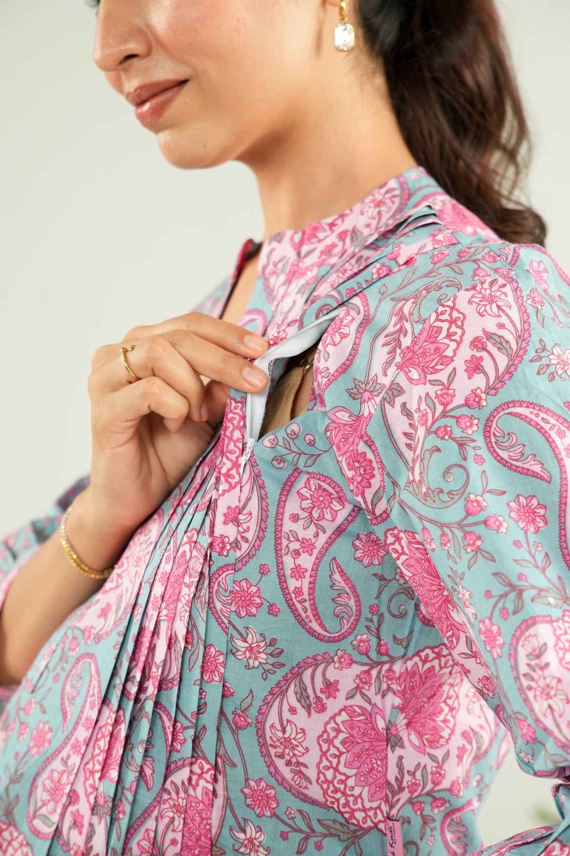 Blooming Paisley Maternity & Nursing Top