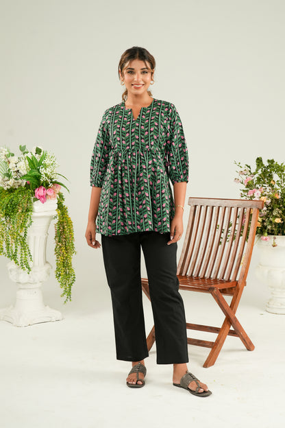 Rosy Vine Maternity & Nursing Top