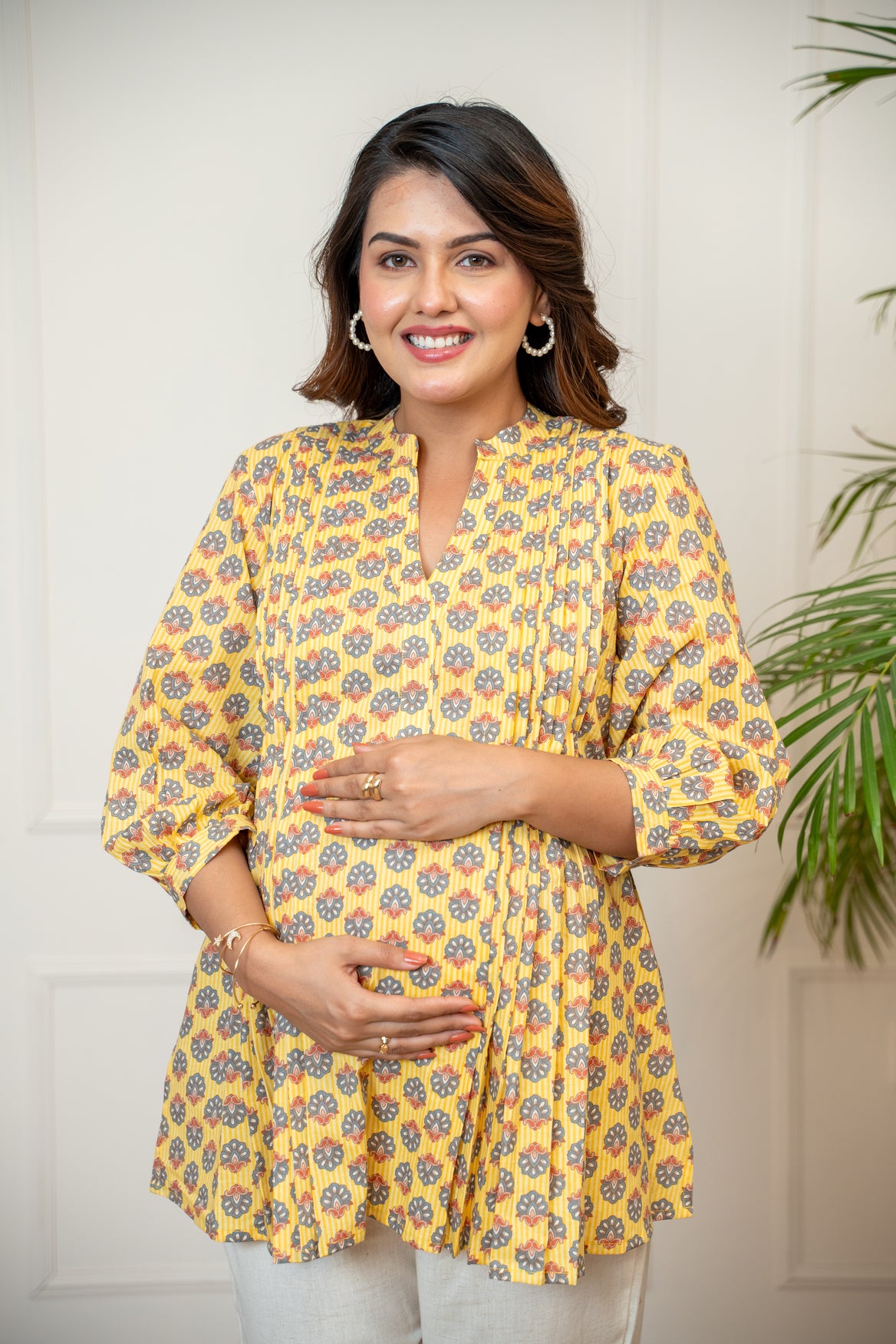 Sunehri Phool Maternity & Nursing Top