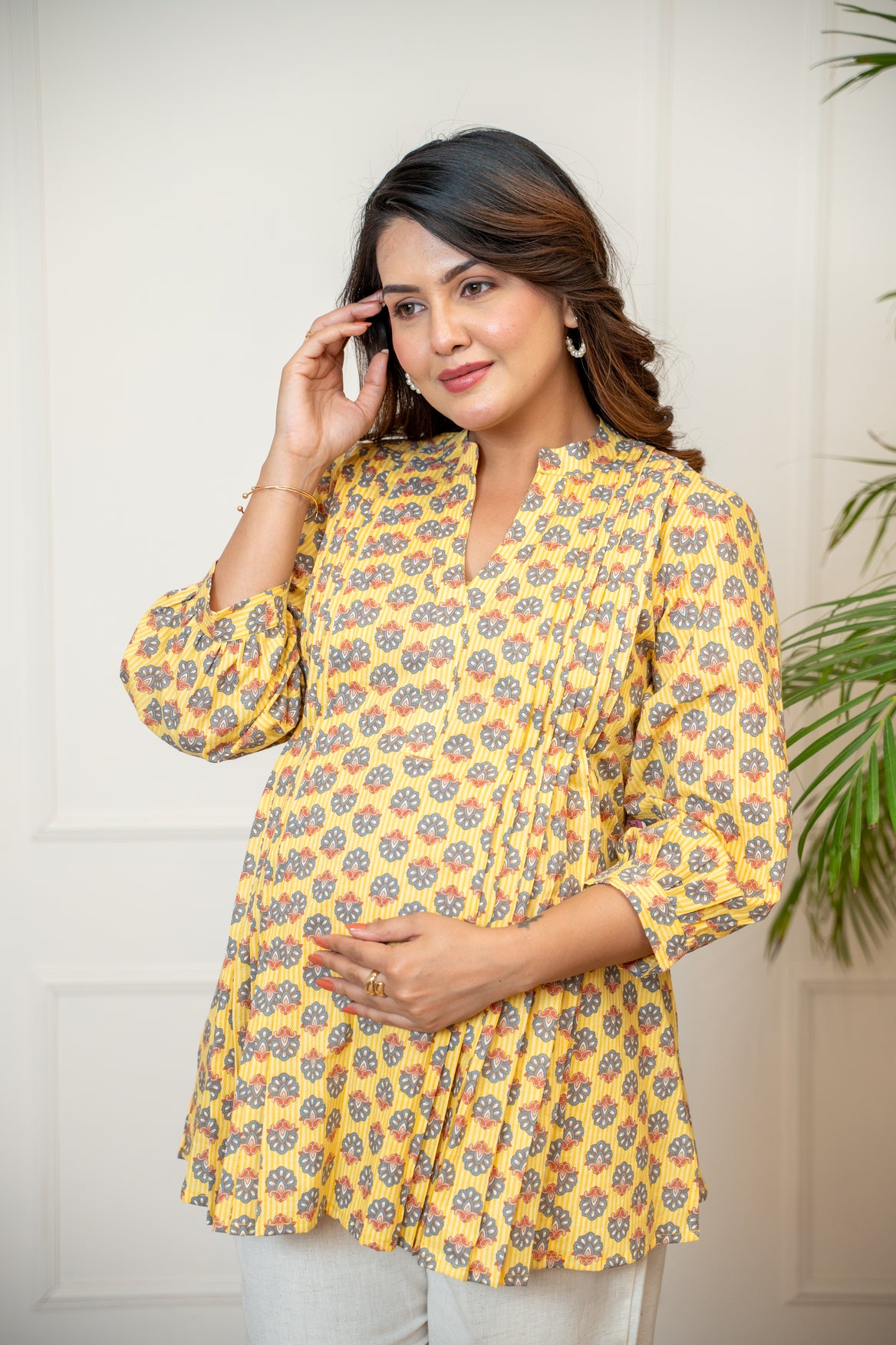 Sunehri Phool Maternity & Nursing Top