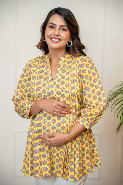 Sunehri Phool Maternity & Nursing Top