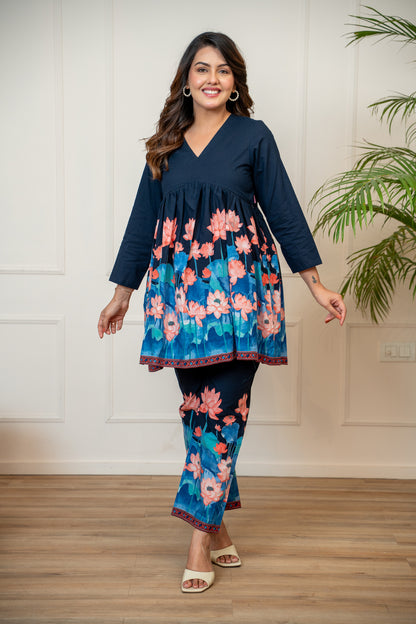 Chandni Lotus Maternity & Nursing Co-ord Set