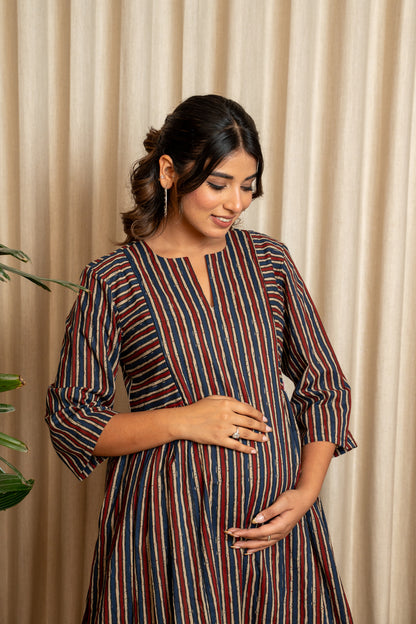 Sutrangi Leher Maternity & Nursing Co-ord Set