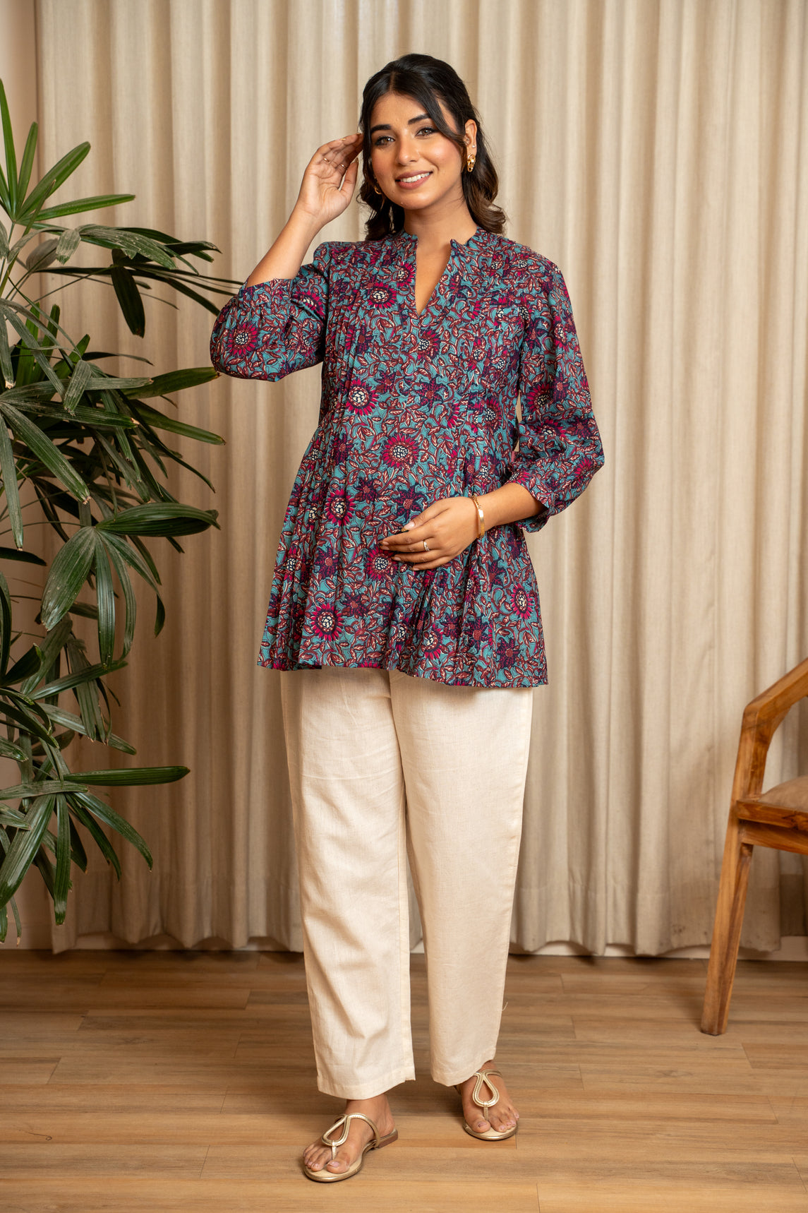 Raat Rani Bloom Maternity & Nursing Top