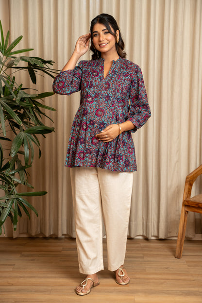 Raat Rani Bloom Maternity & Nursing Top