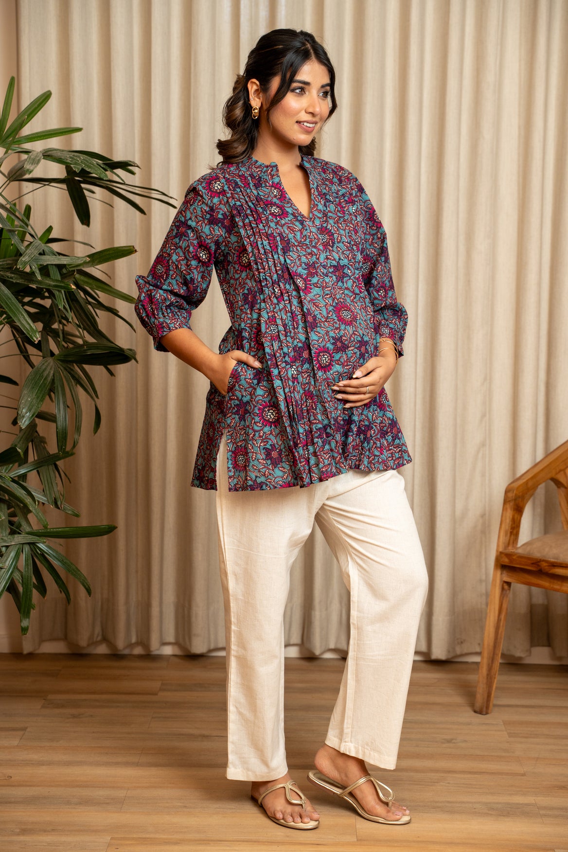 Raat Rani Bloom Maternity & Nursing Top