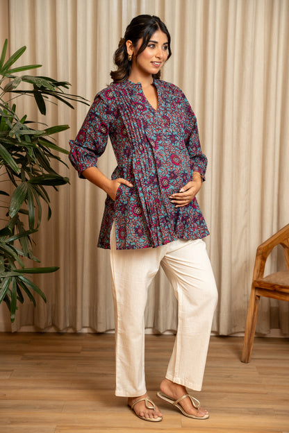 Raat Rani Bloom Maternity & Nursing Top