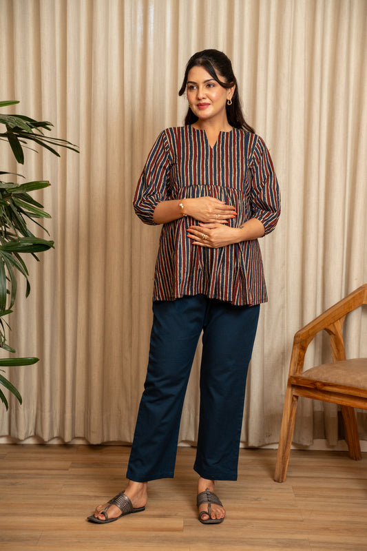 Sutrangi Leher Maternity & Nursing Top