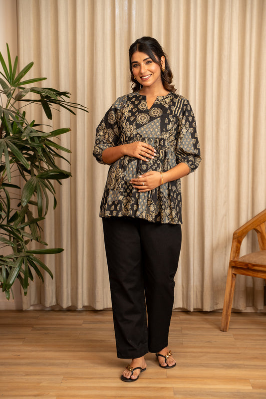 Zari Bagh Maternity & Nursing Top