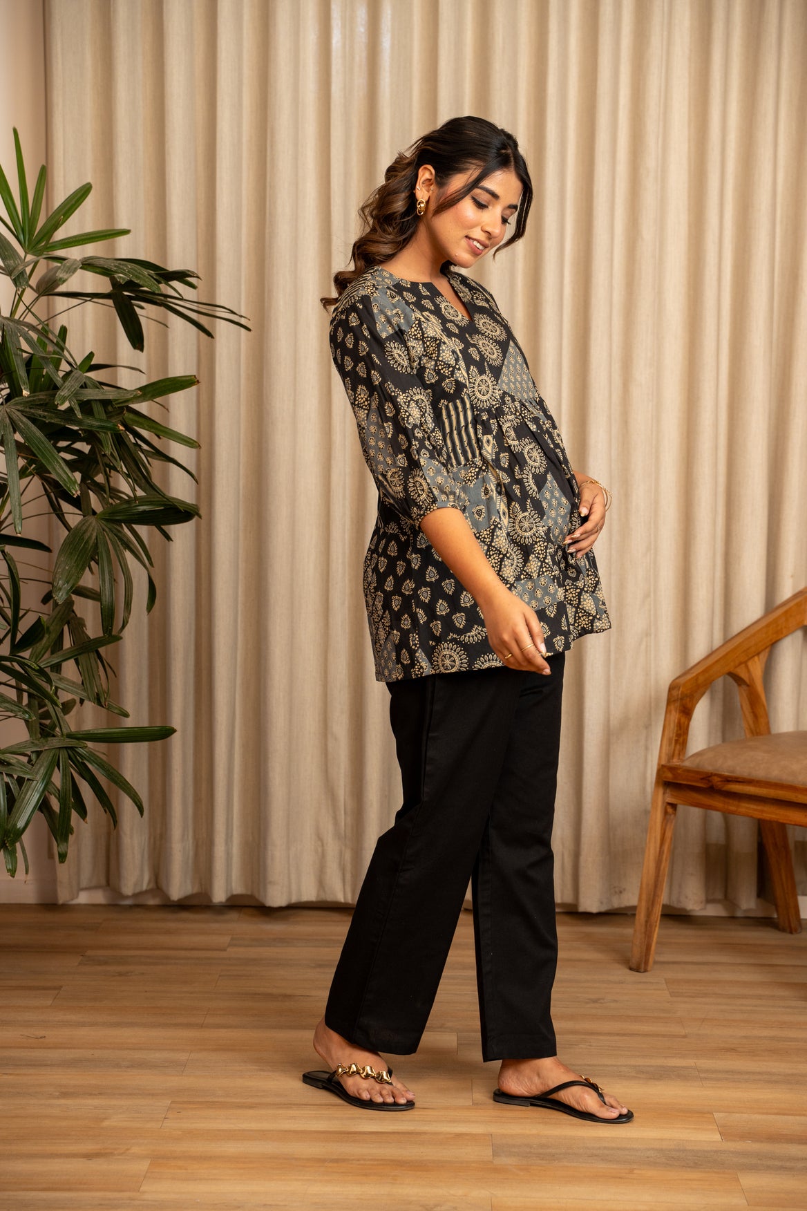 Zari Bagh Maternity & Nursing Top