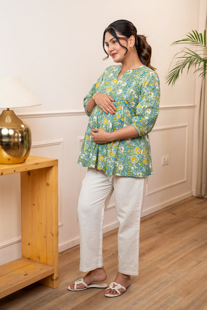 Panna Phool Maternity & Nursing Top