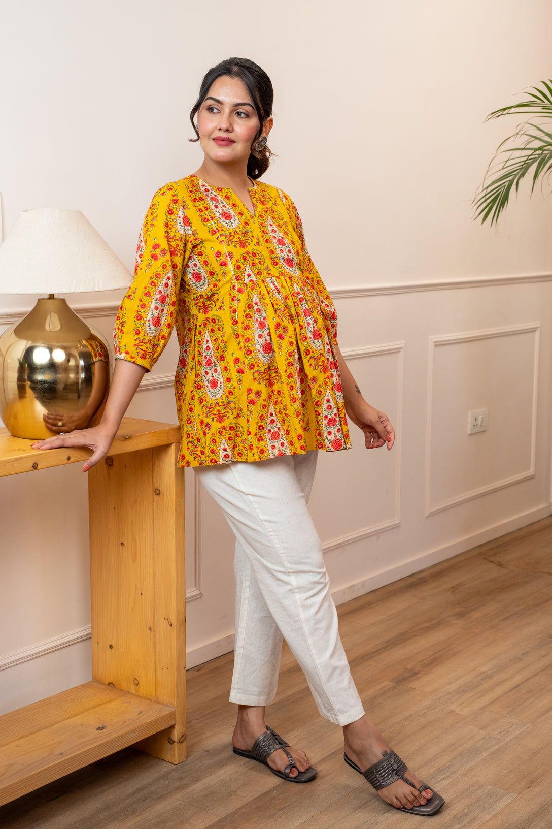 Amber Rosette Maternity & Nursing Top