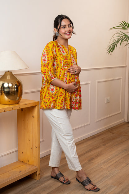Amber Rosette Maternity & Nursing Top