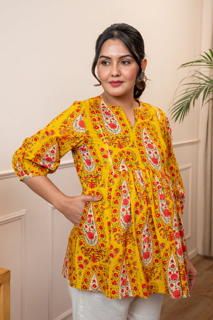 Amber Rosette Maternity & Nursing Top