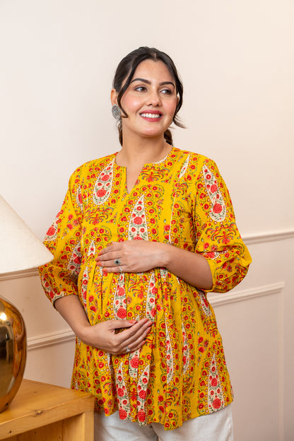 Amber Rosette Maternity & Nursing Top