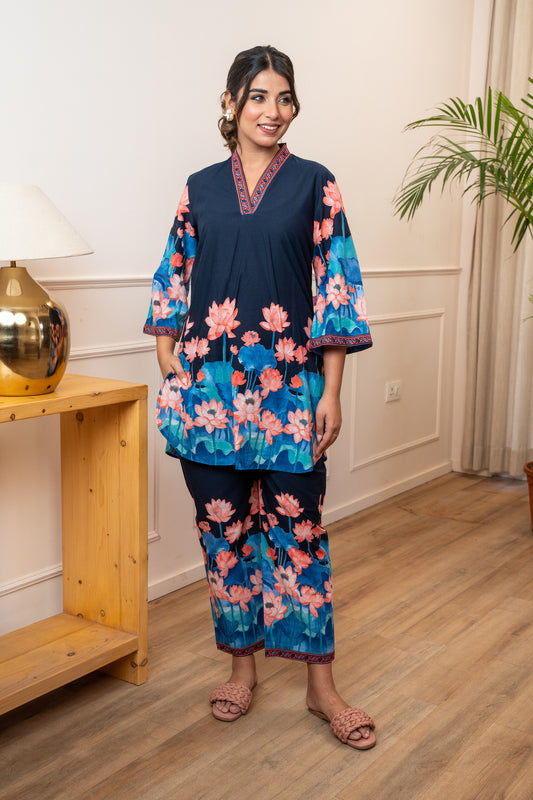 Chandni Lotus Cotton Co-ord Set