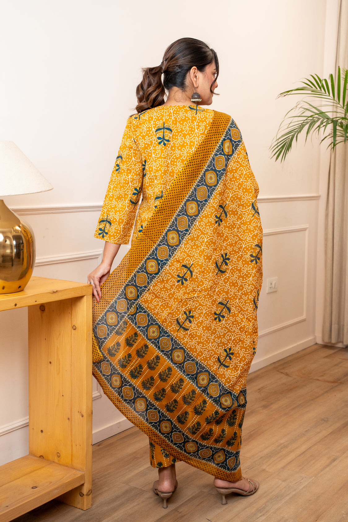 Amaltas Grove Kurta Pant Set With Dupatta
