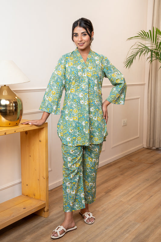 Panna Phool Cotton Co-ord Set