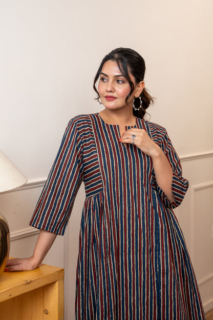 Sutrangi Leher Stripes Co-ord Set