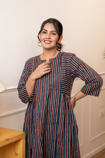 Sutrangi Leher Stripes Co-ord Set