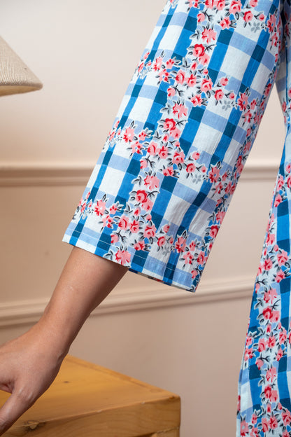 Phoolkari Check Co-ord Set