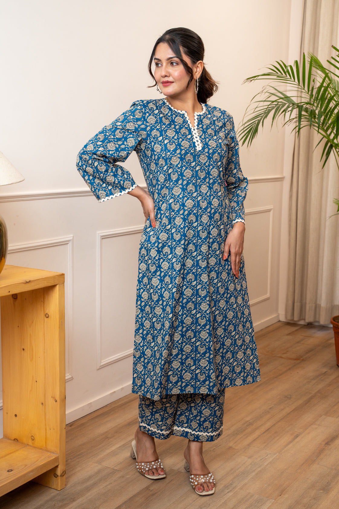 Everyday Bloom Blue Lace Co-ord Set