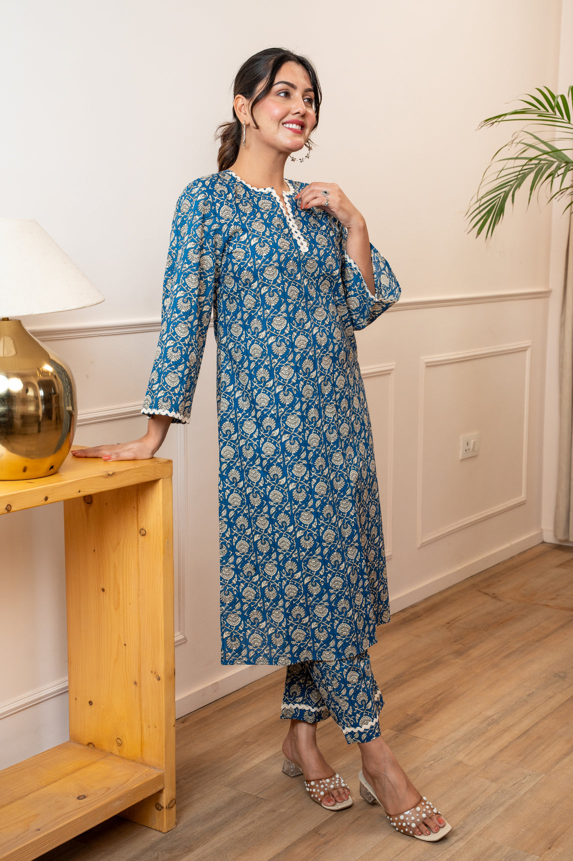 Everyday Bloom Blue Lace Co-ord Set