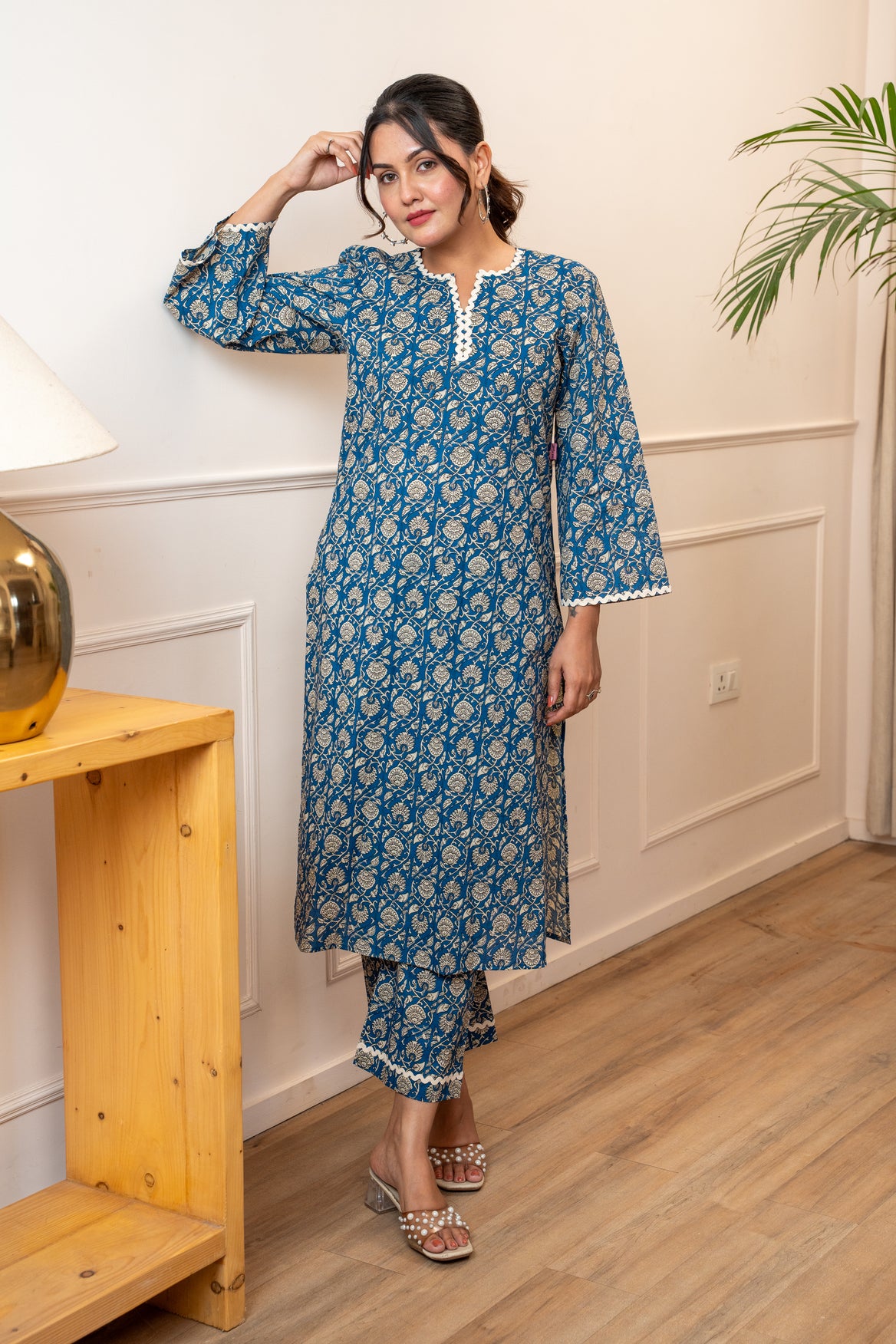 Everyday Bloom Blue Lace Co-ord Set