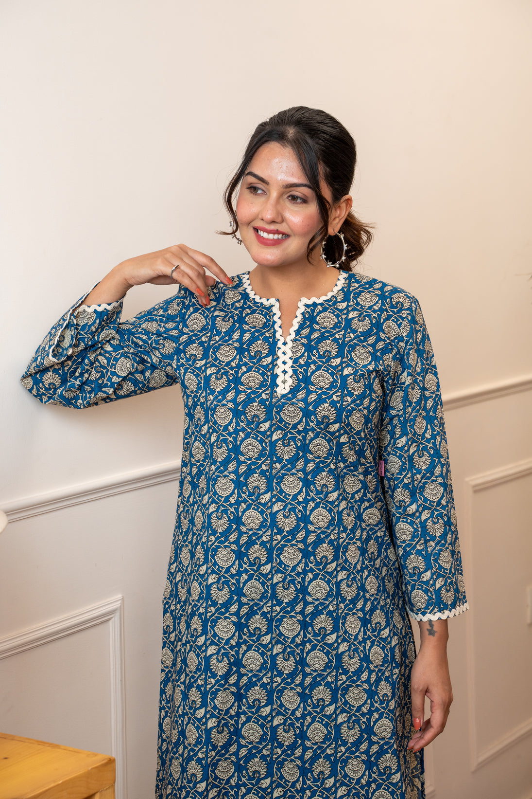 Everyday Bloom Blue Lace Co-ord Set