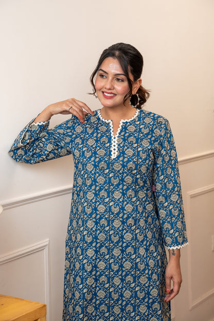 Everyday Bloom Blue Lace Co-ord Set