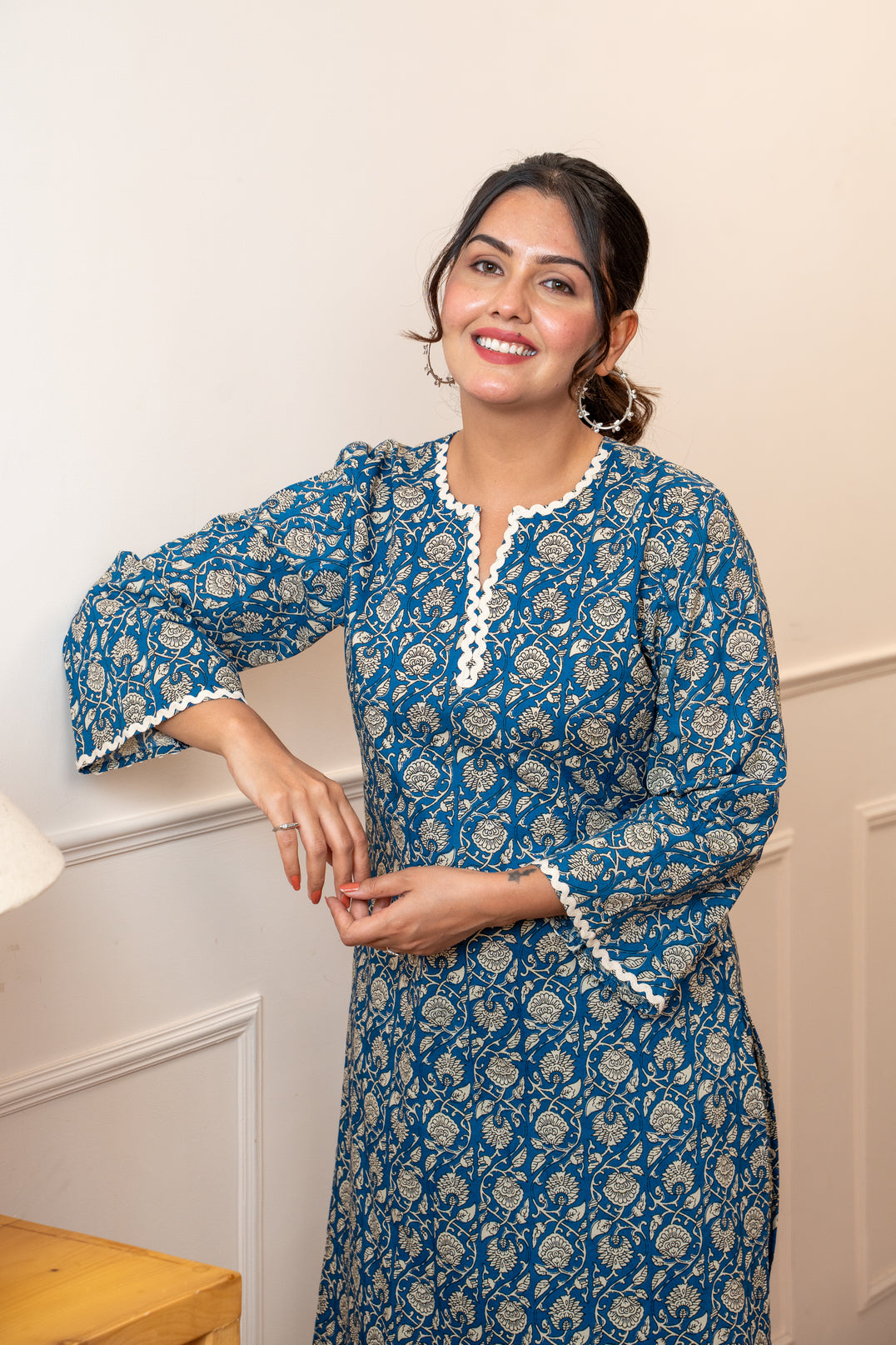 Everyday Bloom Blue Lace Co-ord Set