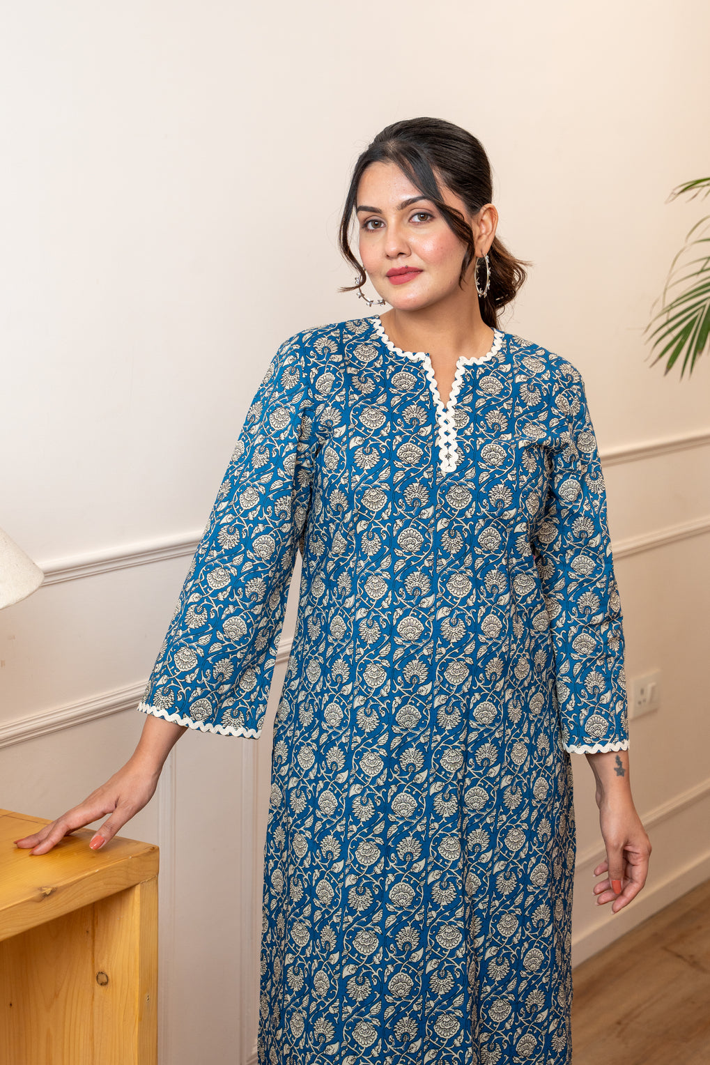 Everyday Bloom Blue Lace Co-ord Set