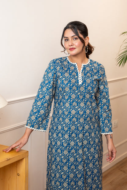 Everyday Bloom Blue Lace Co-ord Set