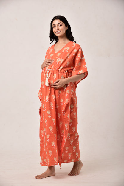 Rose Garden Maternity & Nursing Kaftan