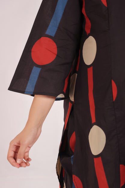 Tribal Echo Black Maternity & Nursing Co-ord Set