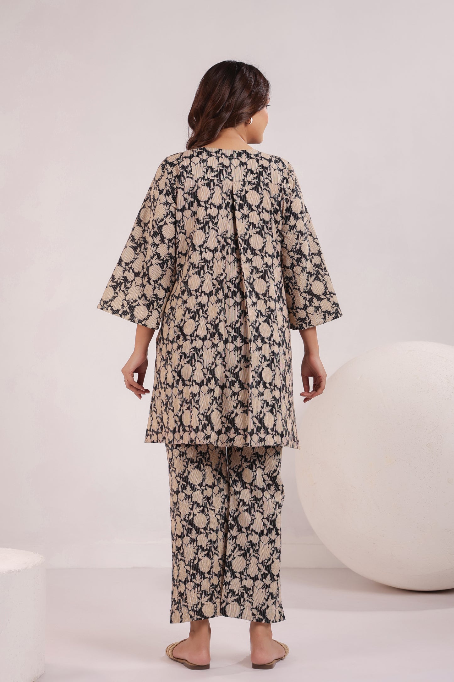 Bold Botanica Black  Maternity & Nursing Co-ord Set