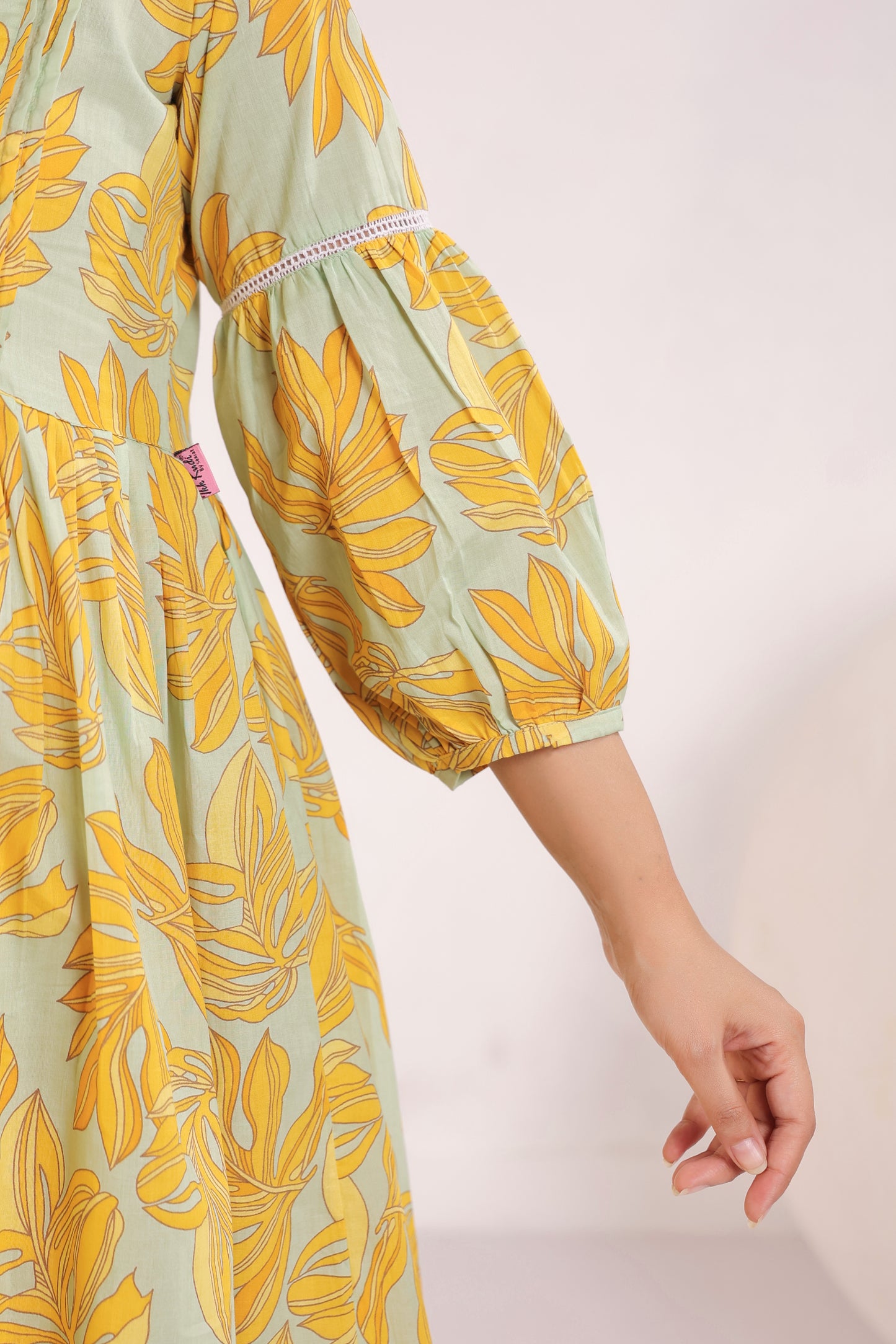 Lush Lime Oasis Green Maternity & Nursing Kurta