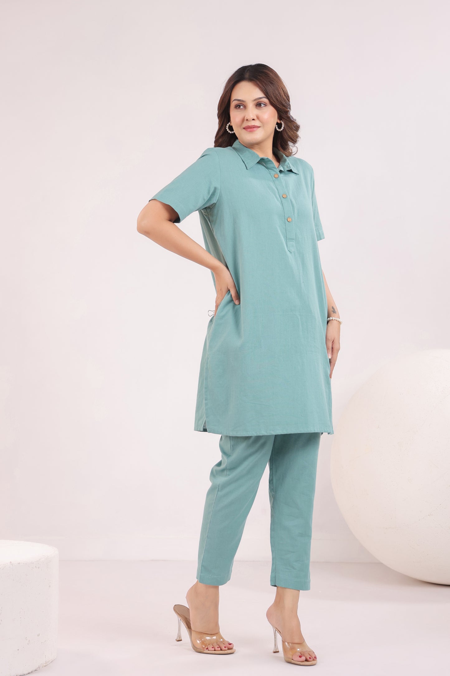 Aqua Grace Cotton Co-ord Set